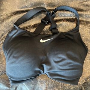 Nike High Support Sports Bra. Size 32F. Black.